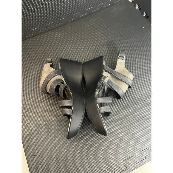 NAOT Platform Wedge Sandals‎ 40 US 9-9.5 Prestige Leather Strappy Shoes - Picture 3 of 6